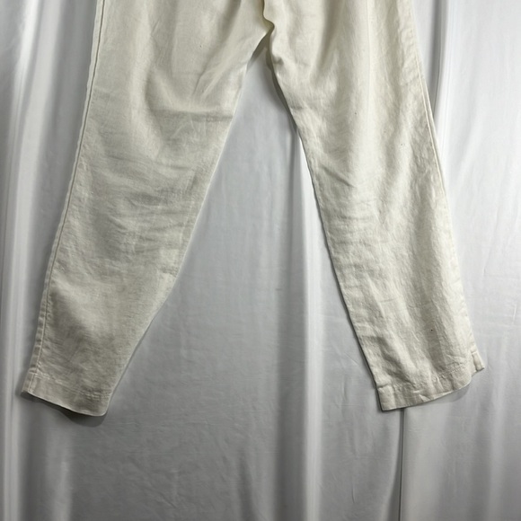 Shades of Linen Canadian-Made White Linen Beach Pants - Picture 9 of 9